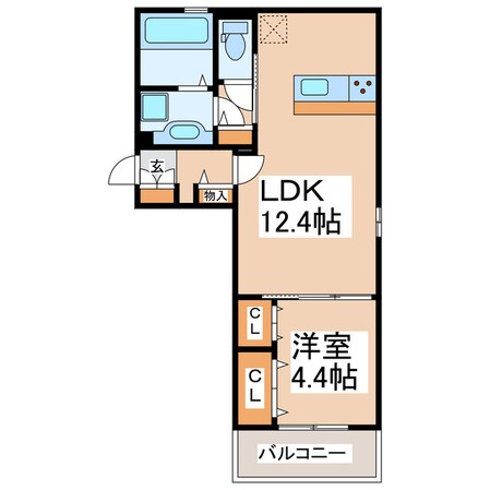 D-room出水の物件間取画像